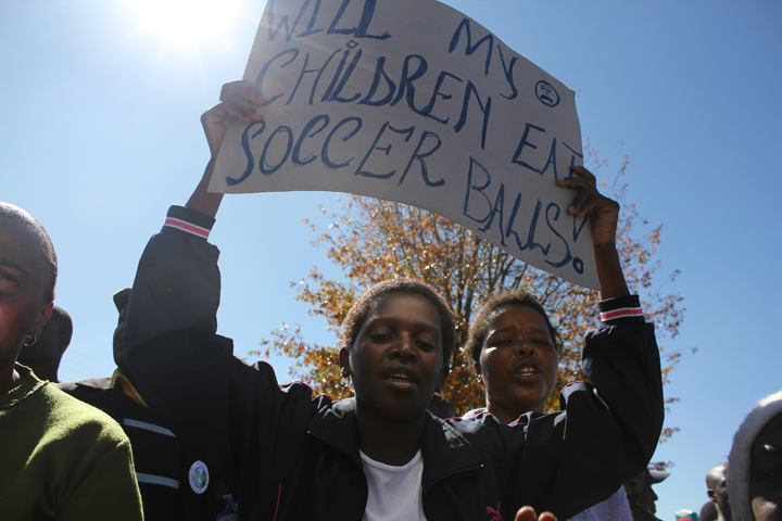 Informal Traders Protest FIFA By-laws: 05.12.10